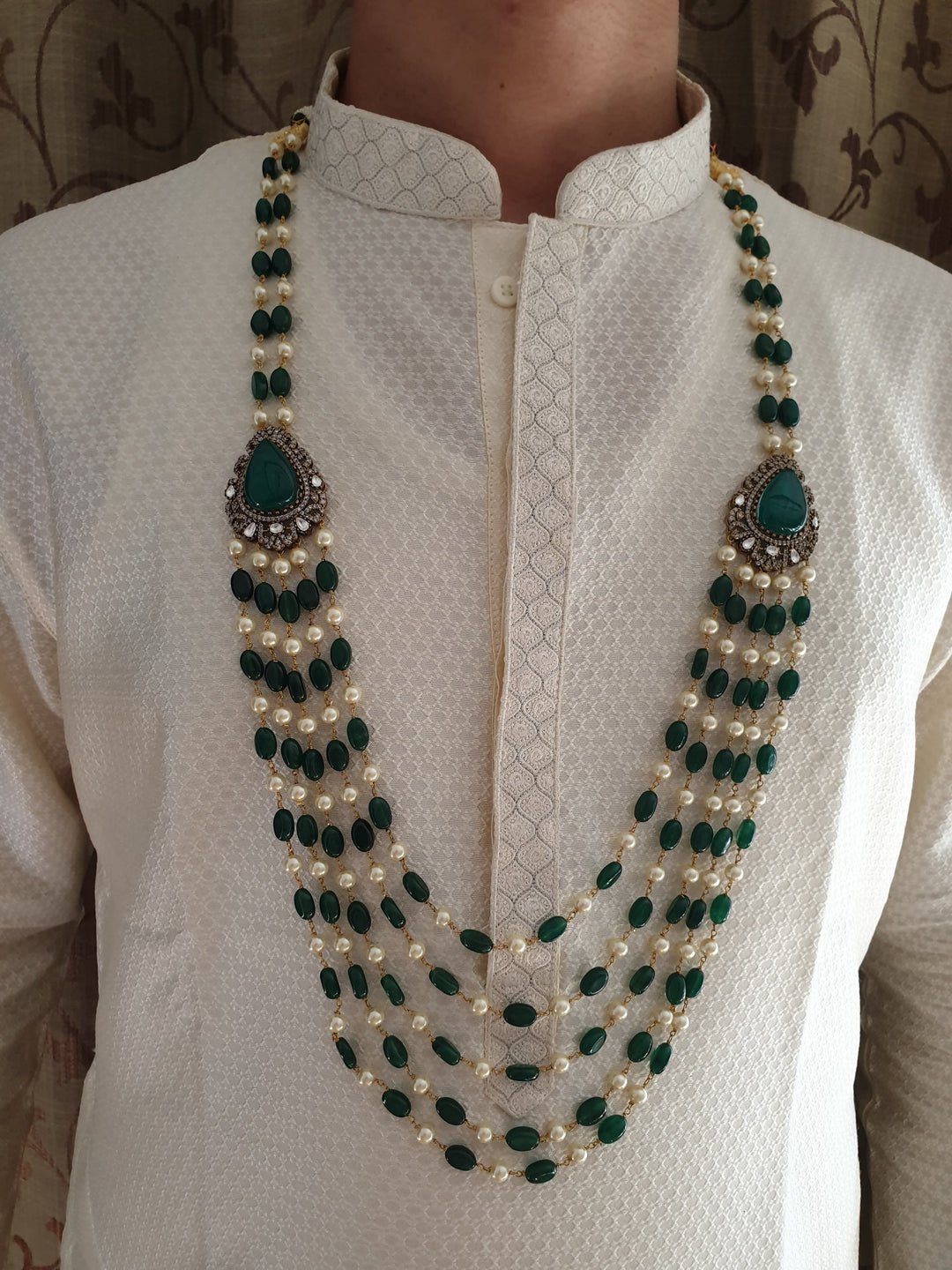 Elegant Floral Groom Mala | Traditional Wedding Accessory