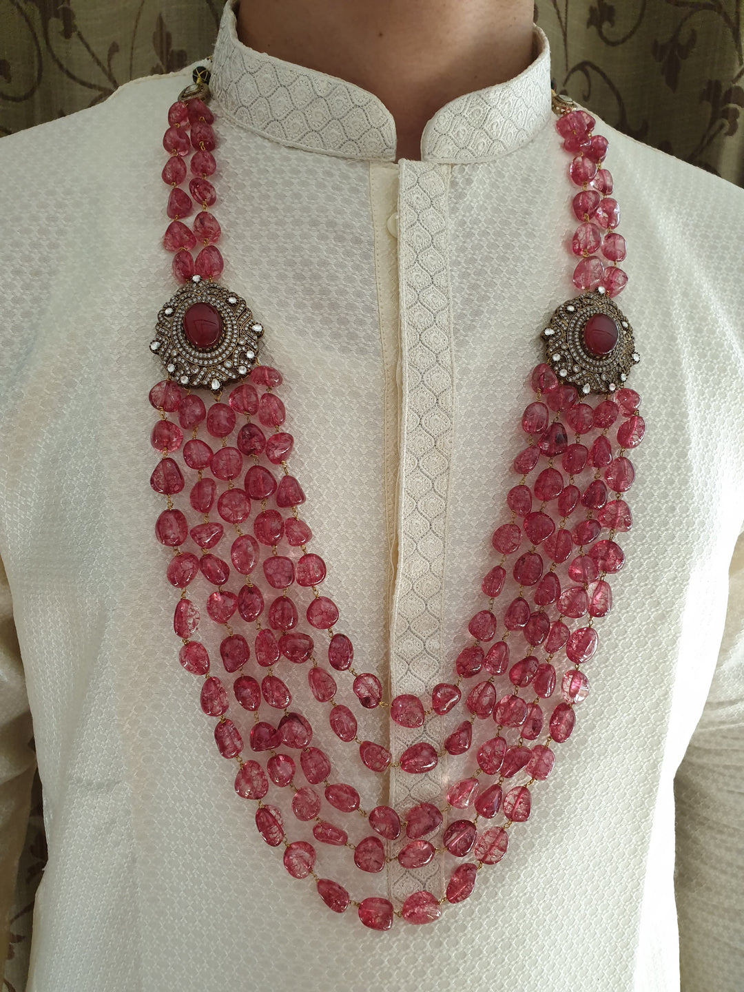 Exquisite Floral Groom Mala | Wedding Celebration Accessory