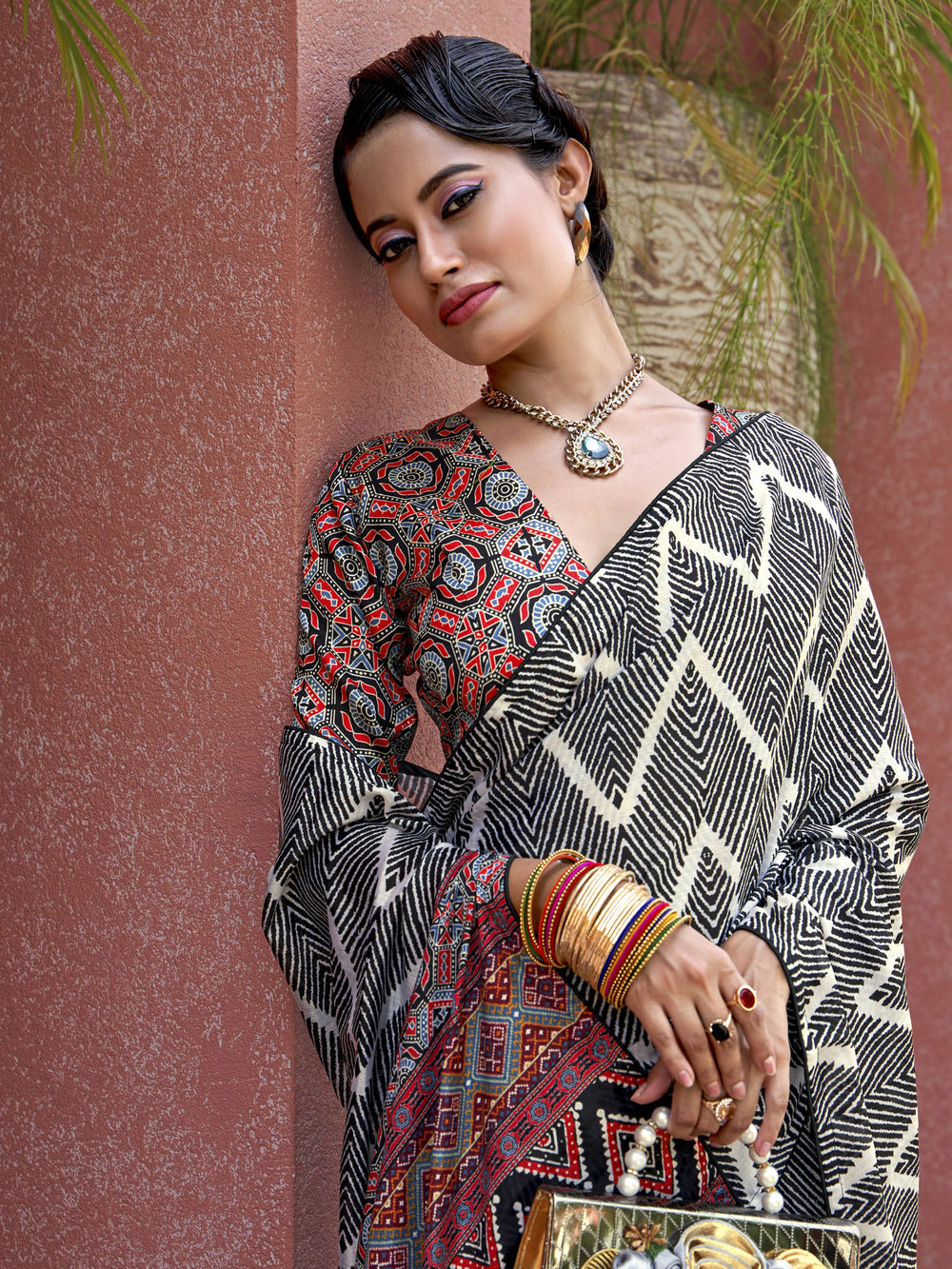 Vibrant color luxurious fabric exclusive attire crafted for elegance and style.