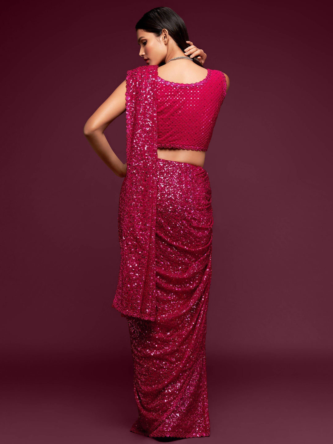 Vibrant color luxurious fabric exclusive attire crafted for elegance and style.