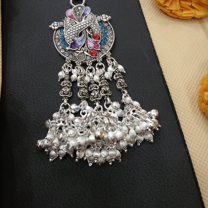 Designer oxidised Juda, perfect waist chain for Indian attire.