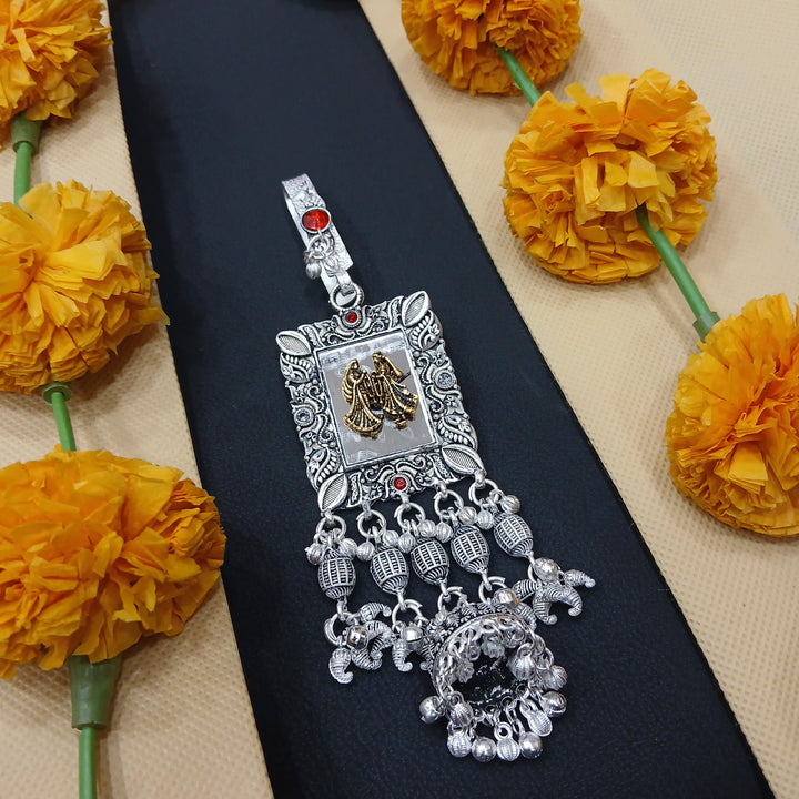 Elegant oxidised Juda, a lovely piece for sarees.