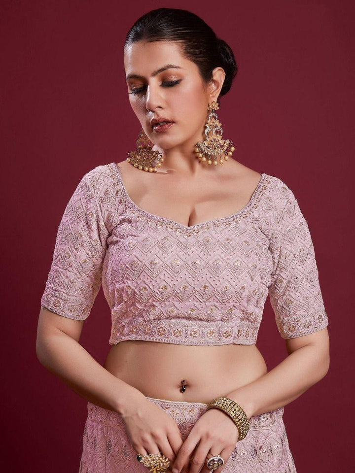 Customizable Pink Lehenga Choli | Beautiful Bridal Wear for Weddings