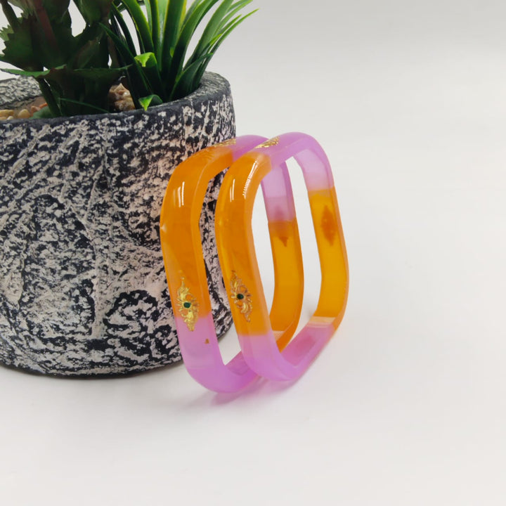 Vibrant plastic bangles that add flair to your daily outfits.