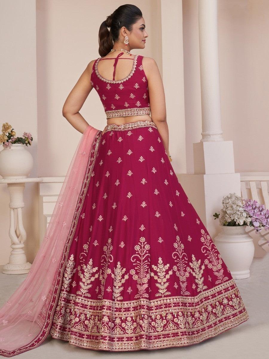 Party Wear Lehenga Choli | Elegant Beige Dori Work Lehenga Set