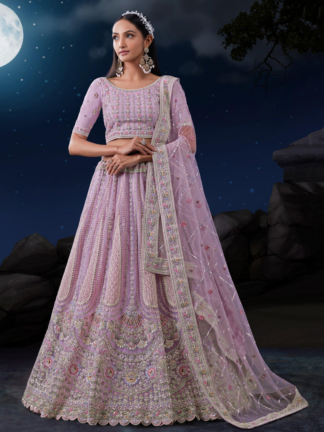 Lavish Lavender Lehenga Choli | Wedding & Engagement Wear