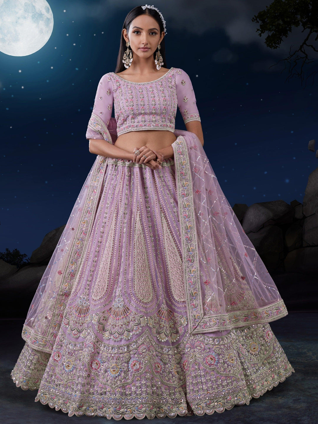 Lavish Lavender Lehenga Choli | Wedding & Engagement Wear