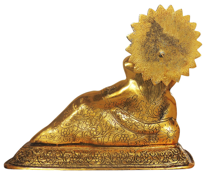 Aluminium Idol | Masand Ganesh Showpiece Statue - 14.5*6*12 Inch