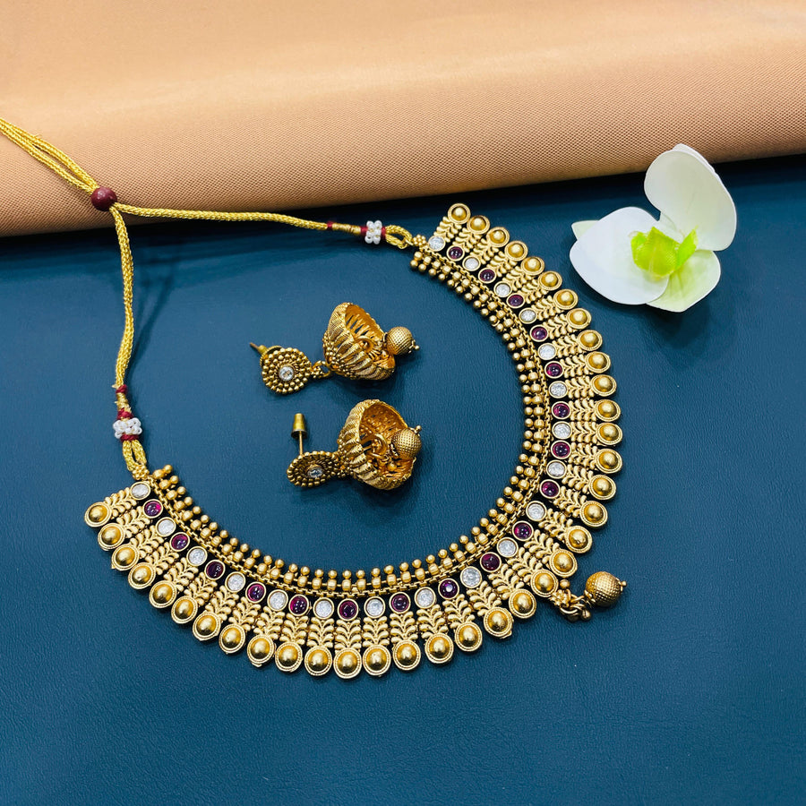 Beautifully crafted golden jewelry for cultural and festive events.