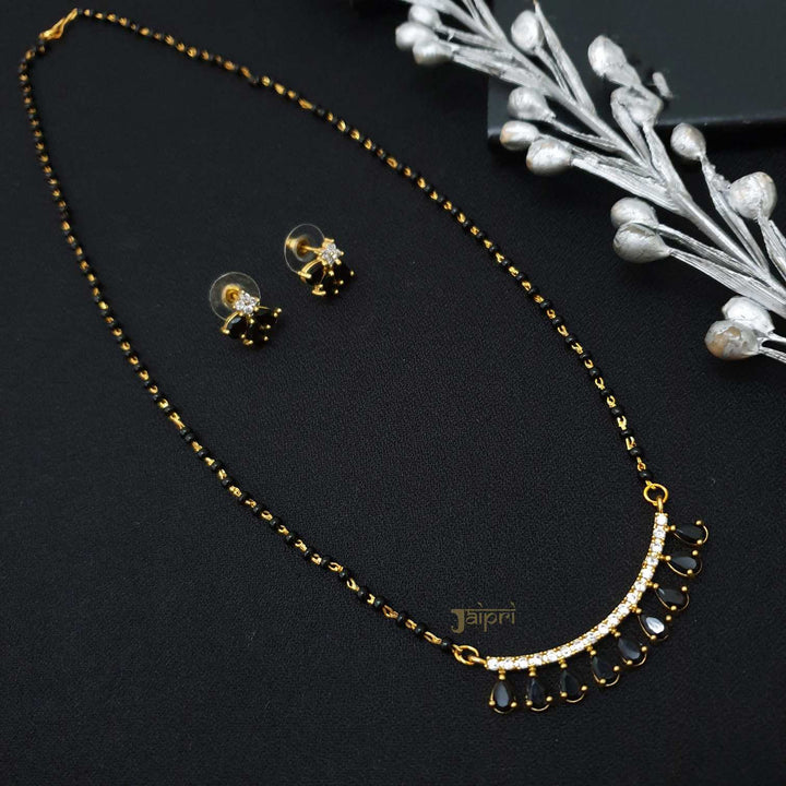 Elegant Cubic Zirconia Mangalsutra | Traditional Necklace Set