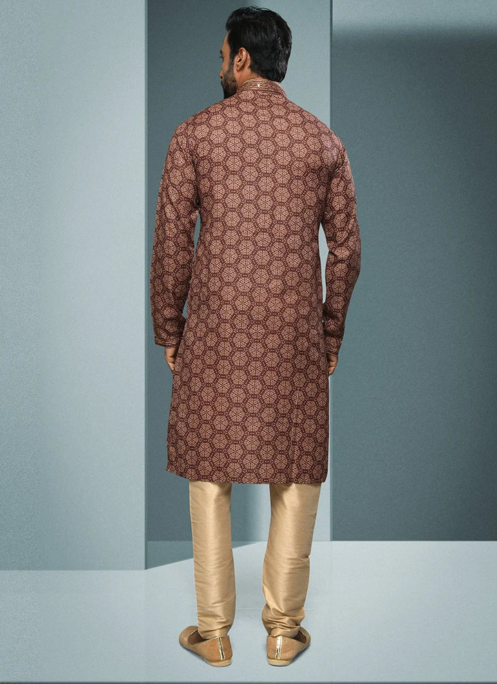 Modern  Brown  Cotton Premium Kurta Pajama | Creating a Lasting Impression at Every Occasion