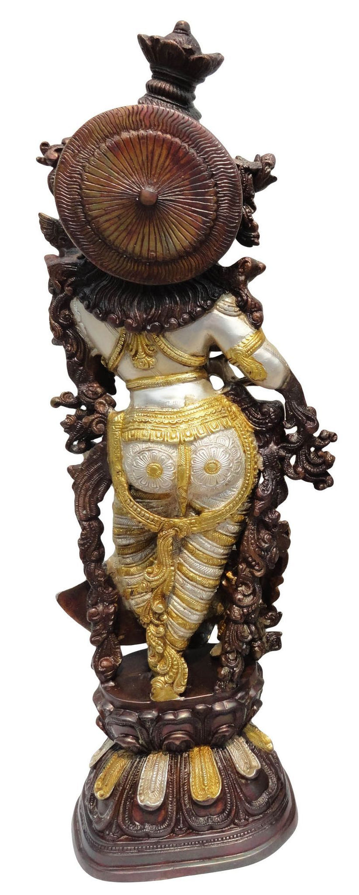 Brass Showpiece Radha God Idol Statue | 8x6x29 Inch Decorative Art