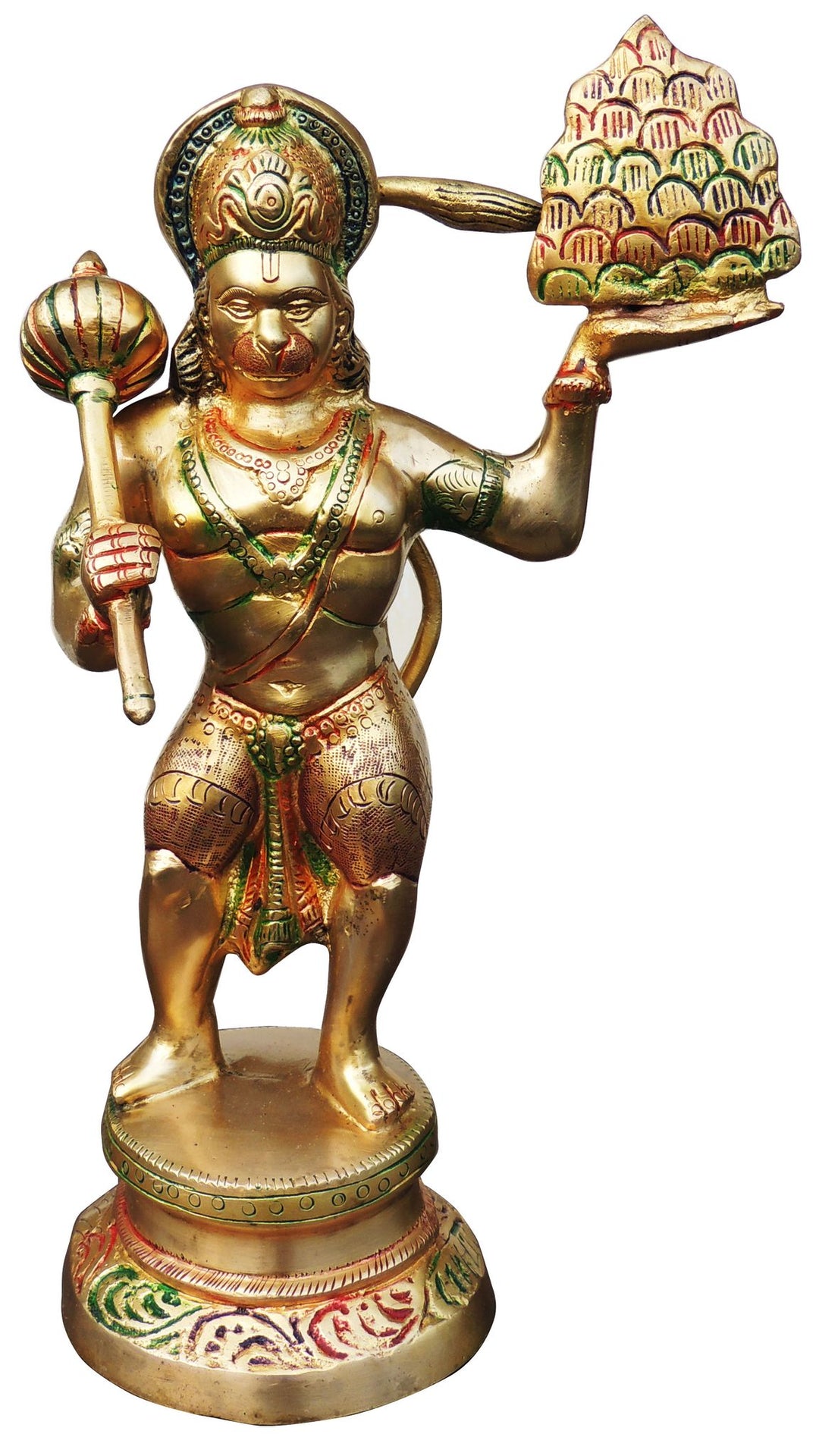 Brass Hanuman Ji God Idol Statue | Unique Home Decor Showpiece 7.5 Inch