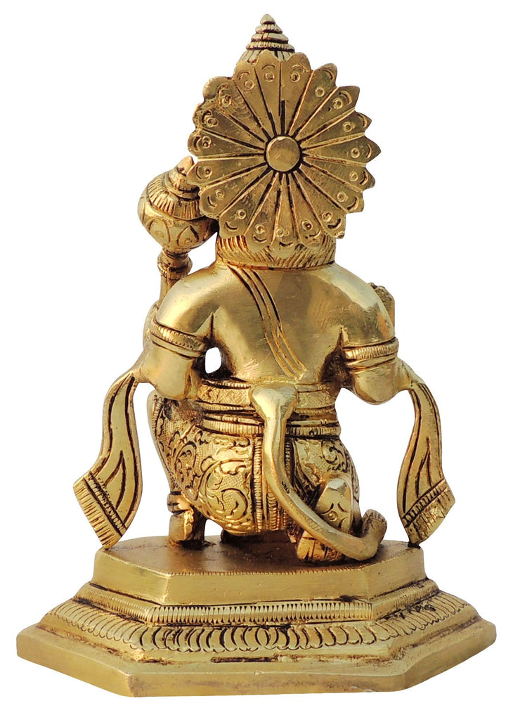 Brass Hanuman Ji God Idol Statue | Decorative God Murtis Showpiece 5"