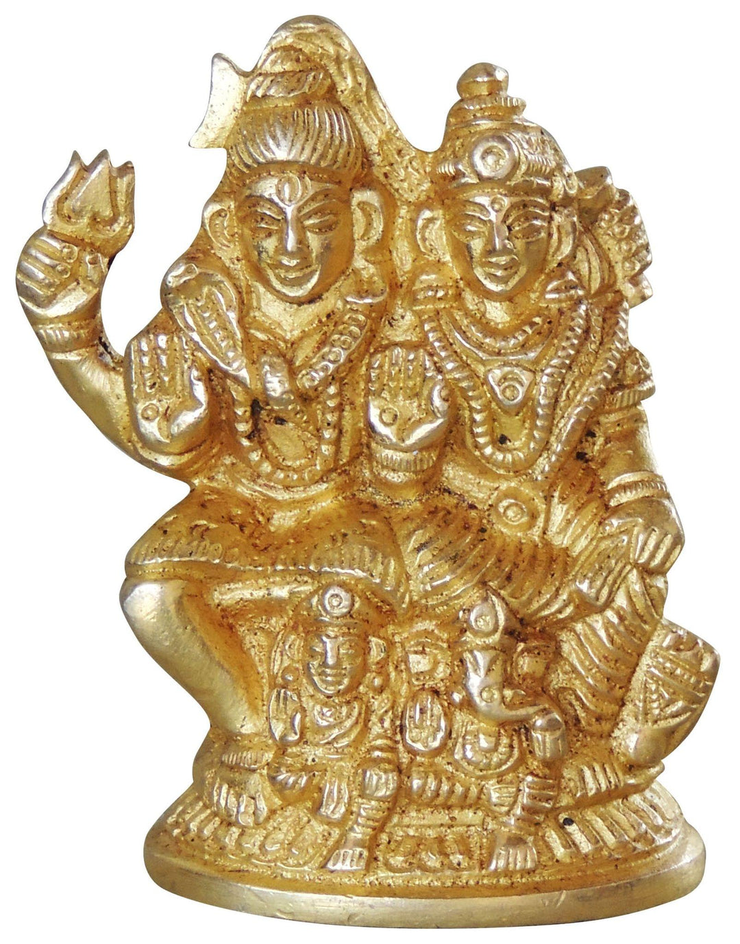 Brass Shiv Parivar Idol Statue | God Murtis Showpiece for Home Decor