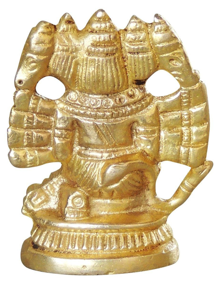 Brass Panchmukhi Hanuman God Idol Statue | Unique Home Décor Showpiece