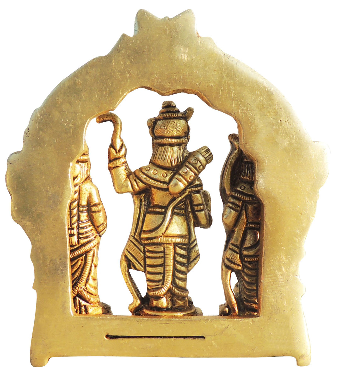 Brass Ram Darbar God Idol Statue | 4x2x4.5 Inch Decorative Showpiece