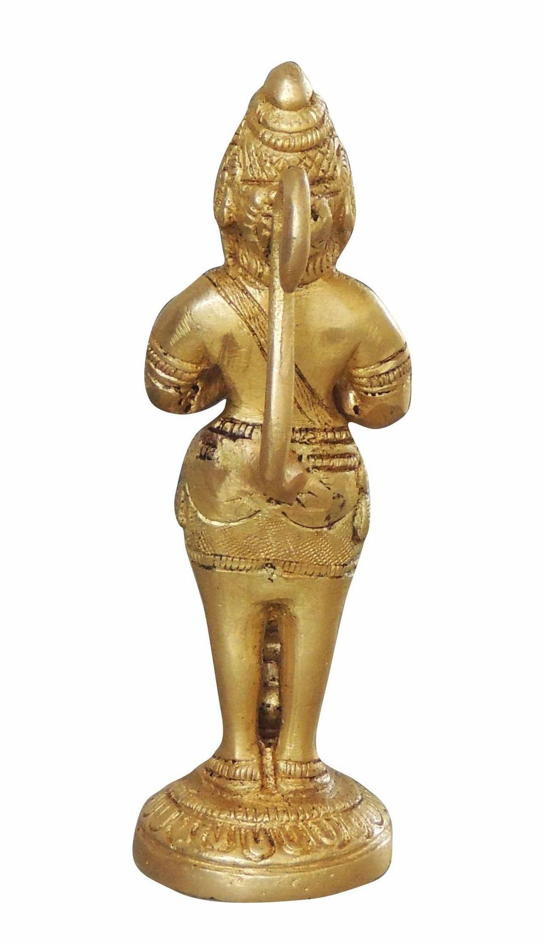 Brass Hanuman Ji Idol Statue | 1.5x1.5x5.5 Inch Decorative Murtis