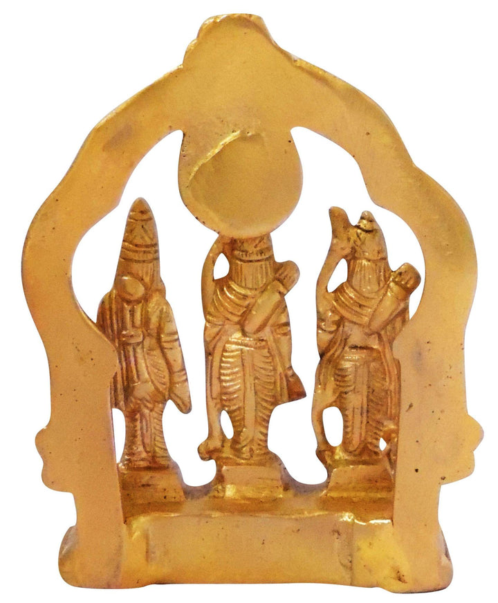 Brass Ramdarbar Statue | God Murtis Showpiece - 3.5x2x5 Inch