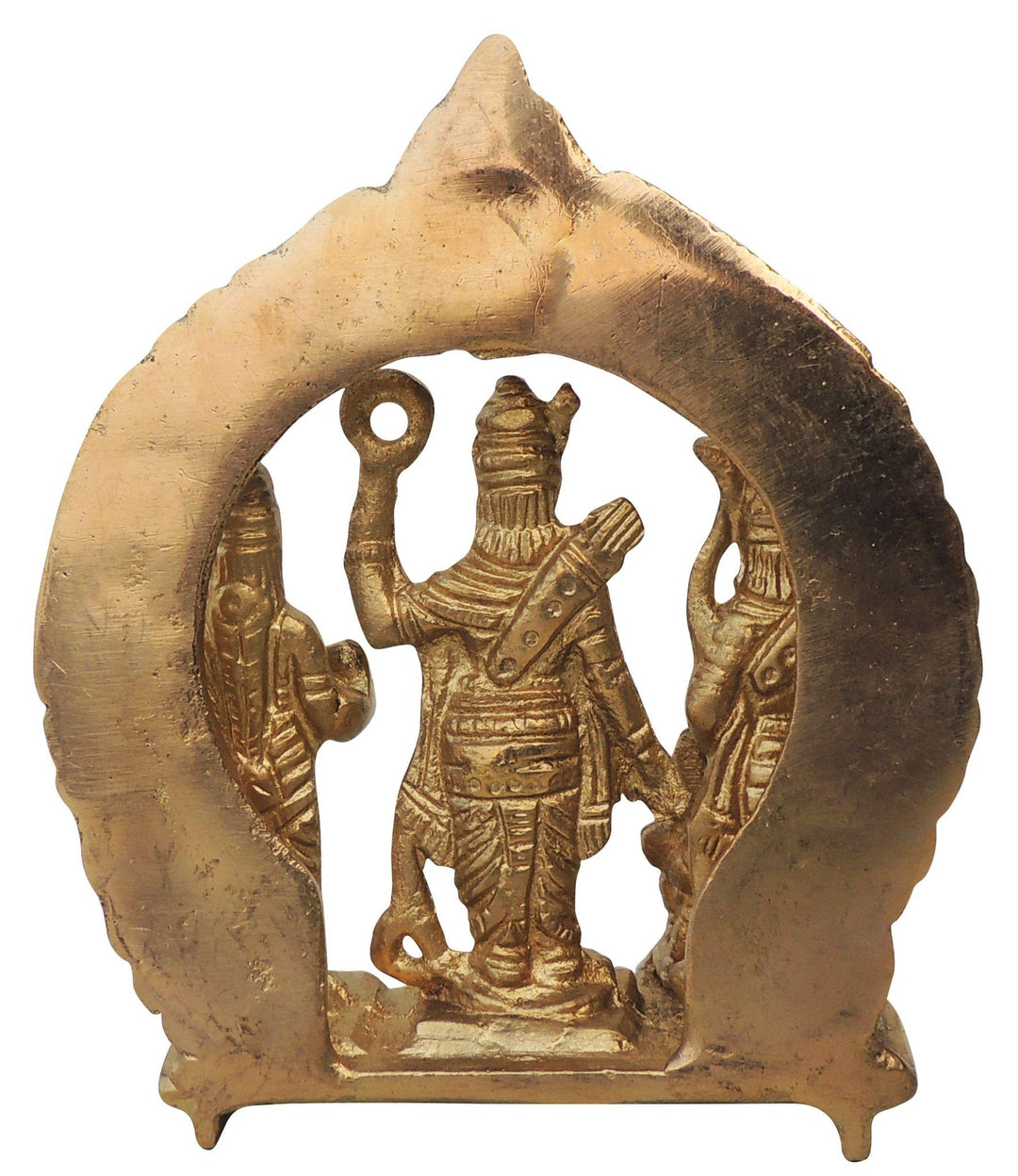 Brass Ram Darbar Statue | God Murtis Decorative Showpiece 3.6x1.5x4.5 Inch