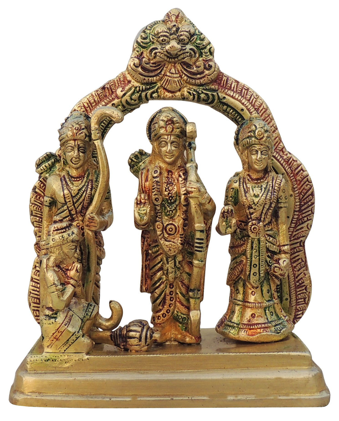 Brass Ram Darbar Idol Statue | Decorative God Murtis Showpiece 5.5*2.5*7