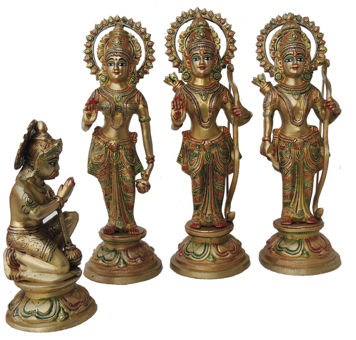 Brass Showpiece Ram Darbar God Idol | Hindu Decorative Murtis Statue