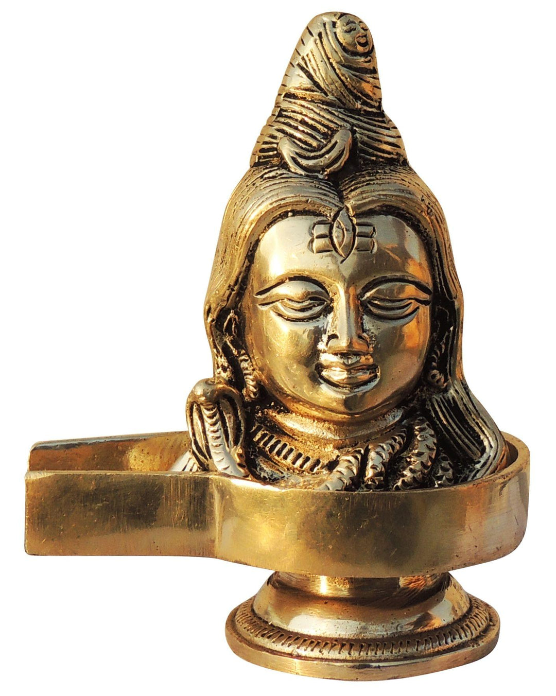 Brass Shivling Idol | Unique God Murtis Showpiece for Spiritual Decor