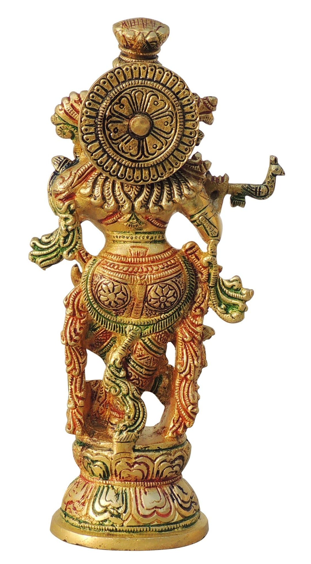 Brass Showpiece Krishna Ji God Idol Statue | Unique Home Decor Piece