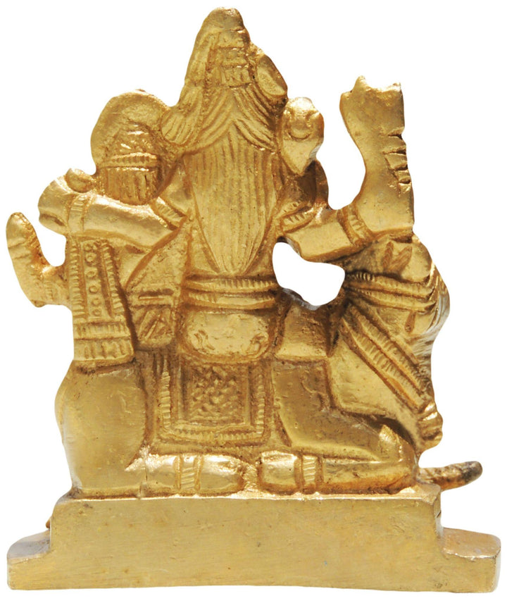 Brass Shiv Parivaar Small Idol | Exquisite God Murtis Showpiece 2.5"x1"x3"