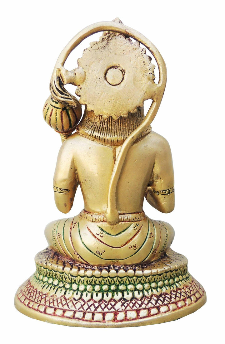 Brass Hanuman Ji Statue | Unique God Murtis Showpiece for Home Decor