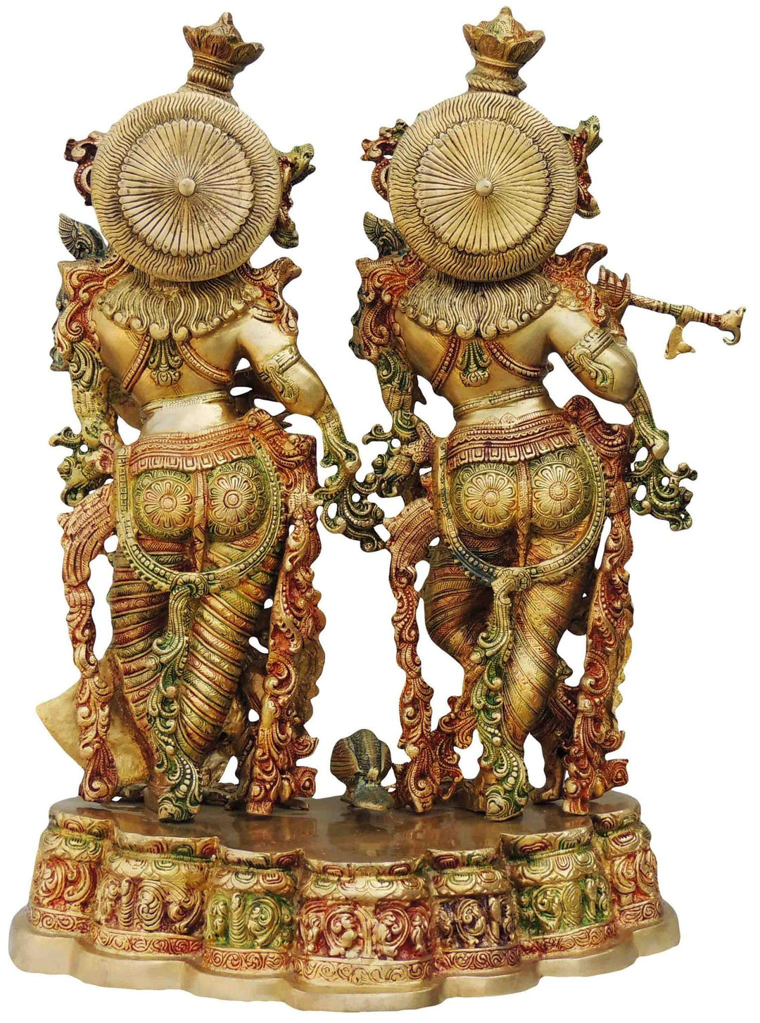 Brass Radha Krishna God Idol | Decorative Showpiece Statue 19*12*27 inch