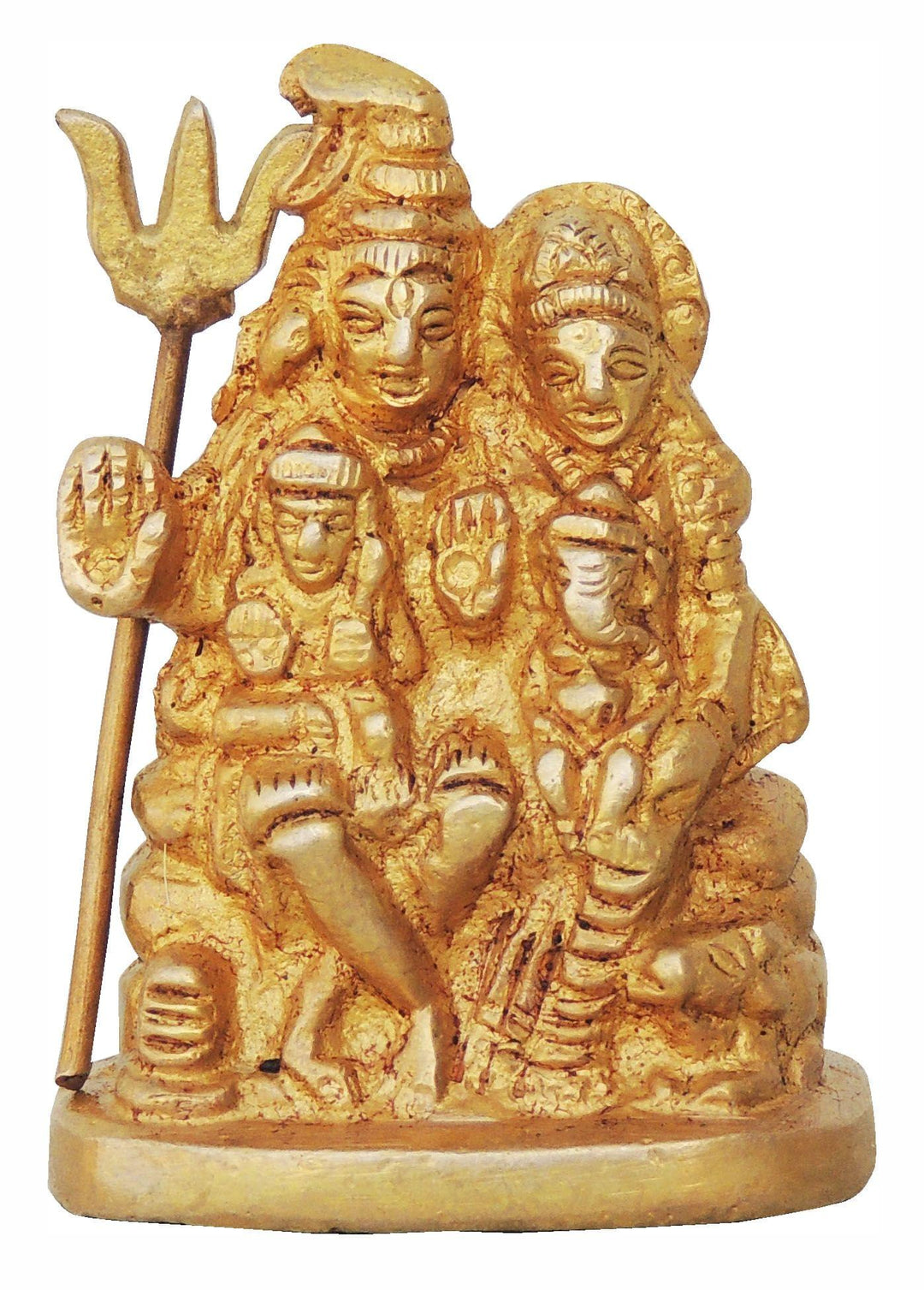 Brass Shiv Parivar God Murtis | Unique 2*1*2.5 Inch Showpiece Statue