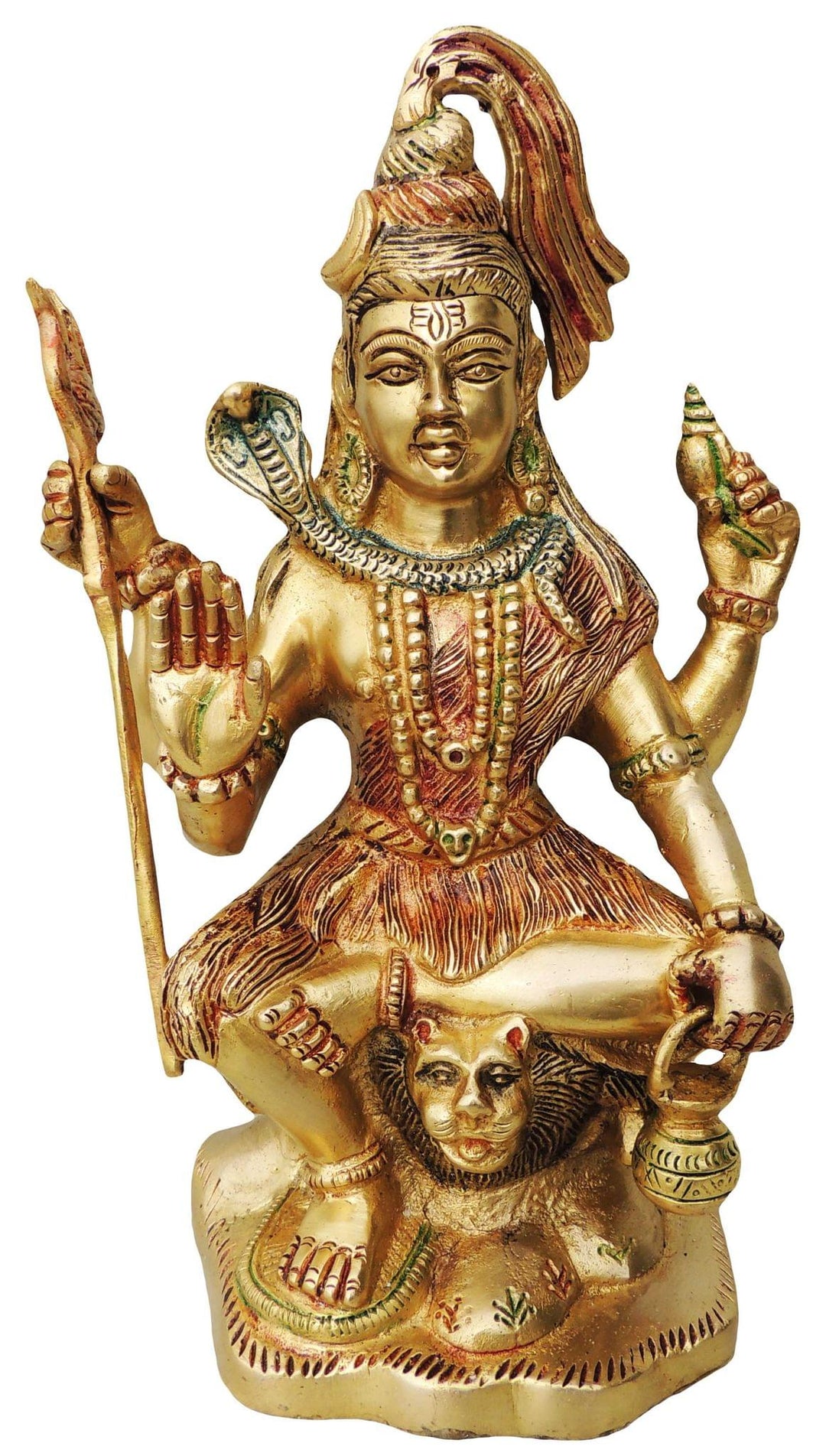 Brass Showpiece Shiv Ji Statue | God Murtis Decorative Home Accent