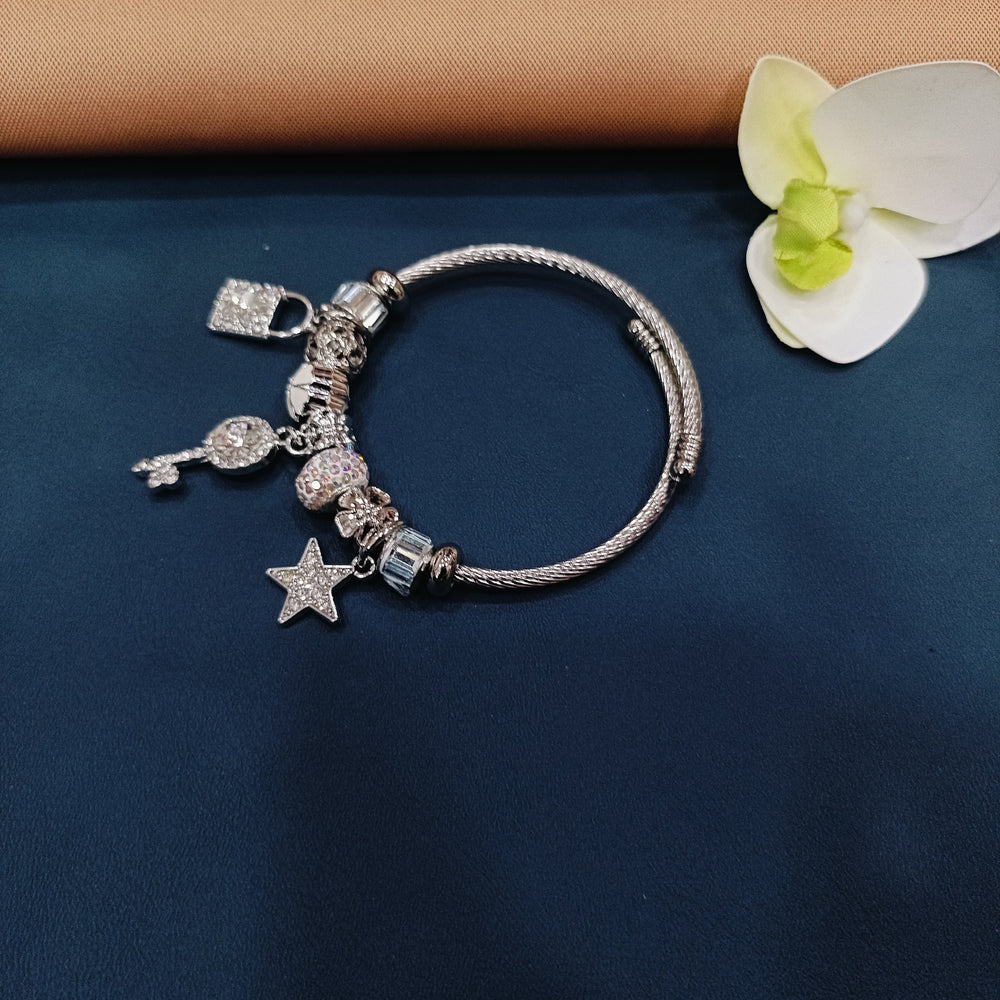 Timeless Pandora bracelet featuring unique charms, a stylish accessory for any occasion.