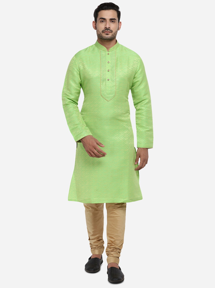 Stylish self-design kurta set offering elegance for various events.