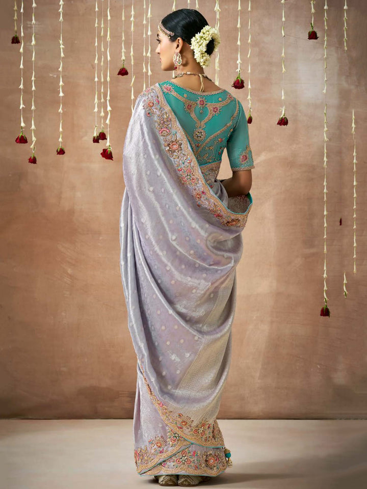 Vibrant color luxurious fabric exclusive attire crafted for elegance and style.