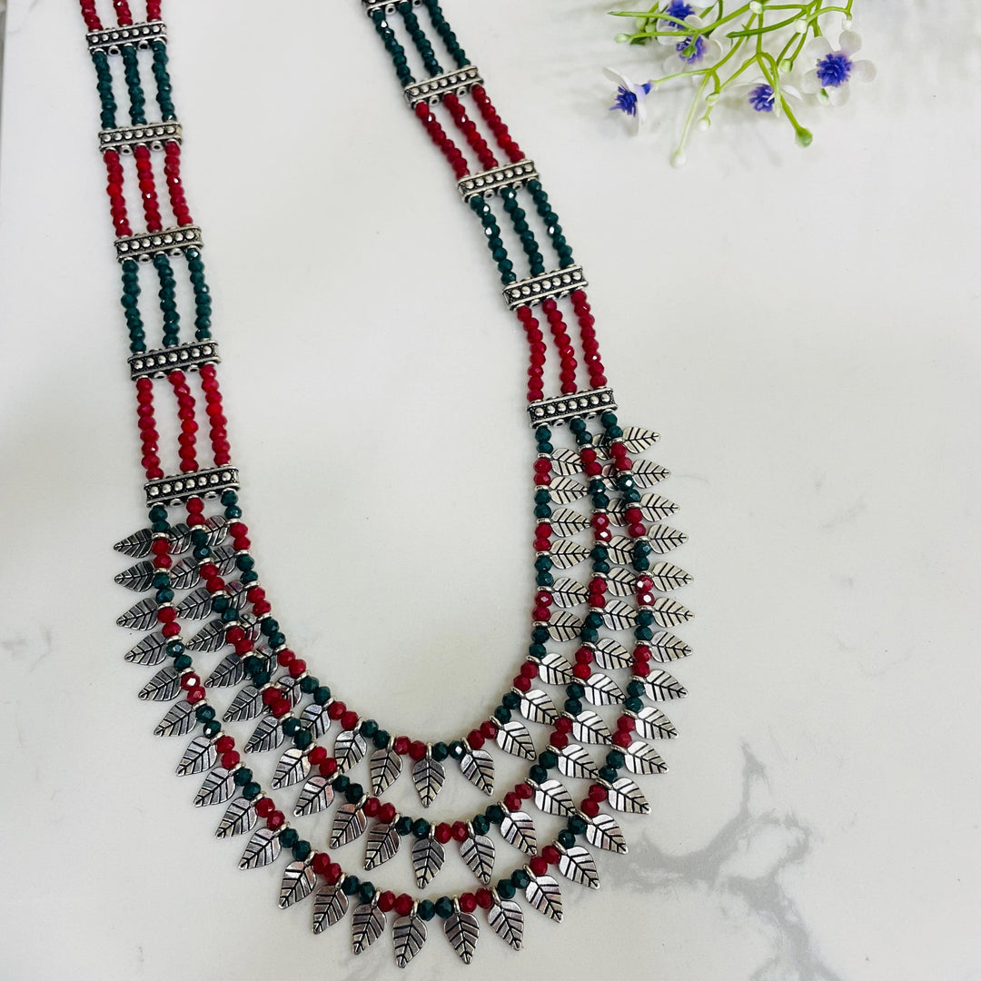 Trendy oxidised jewelry set, ideal for modern ethnic wear.