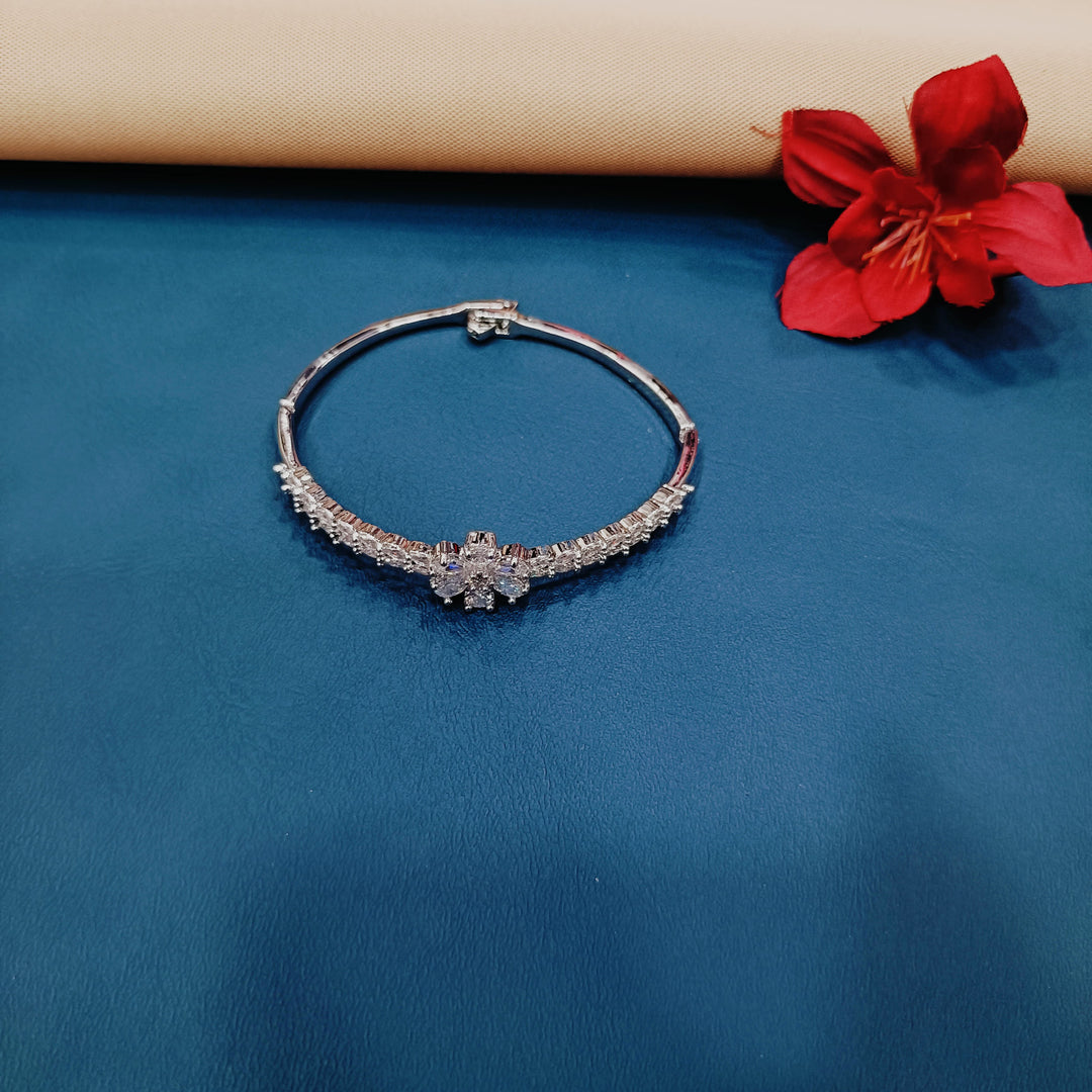 Elegant AD diamond bracelet for a sophisticated look.