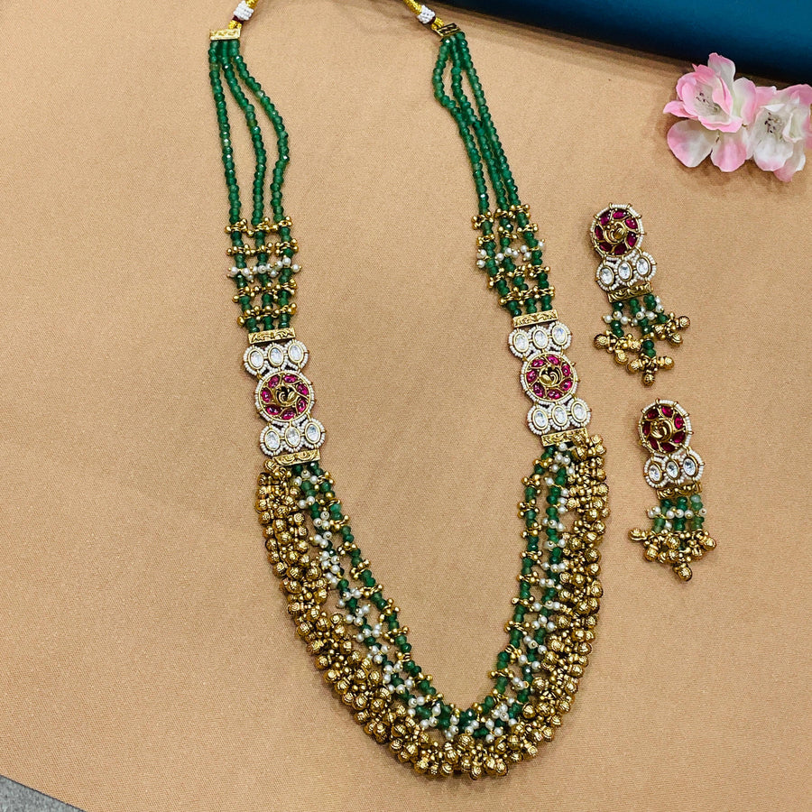 Elegant antique gold jewelry, designed for weddings and festive gatherings.