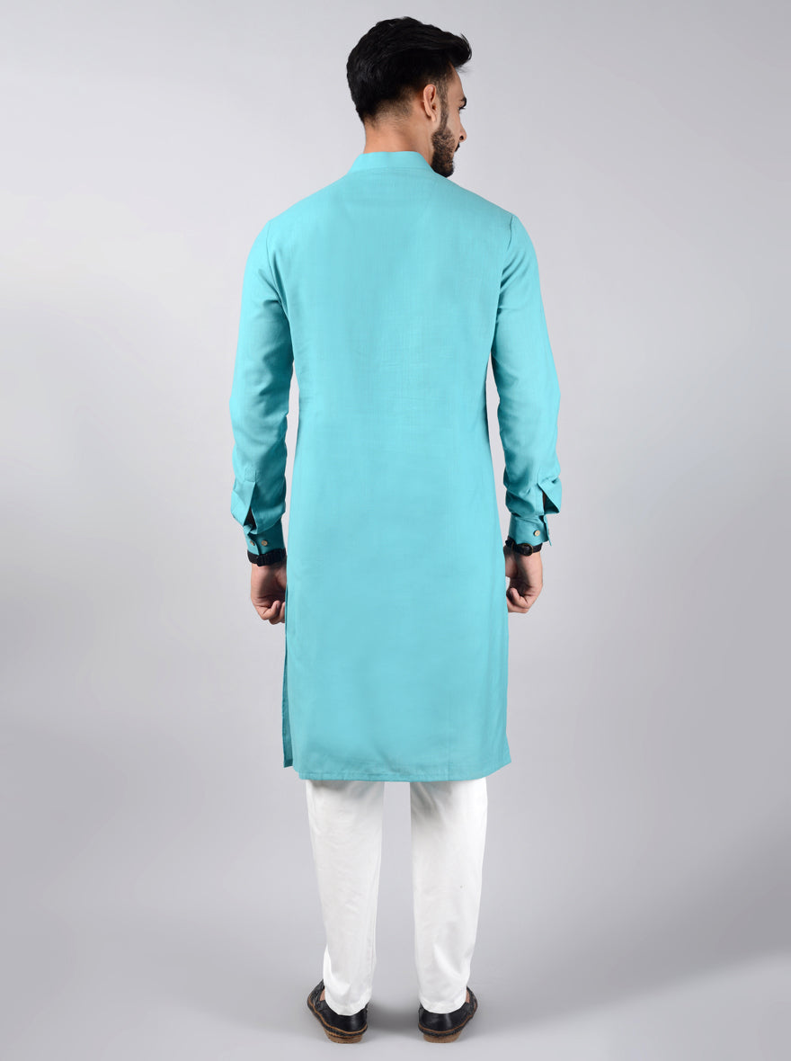 Comfortable kurta pajama crafted for stylish outings.