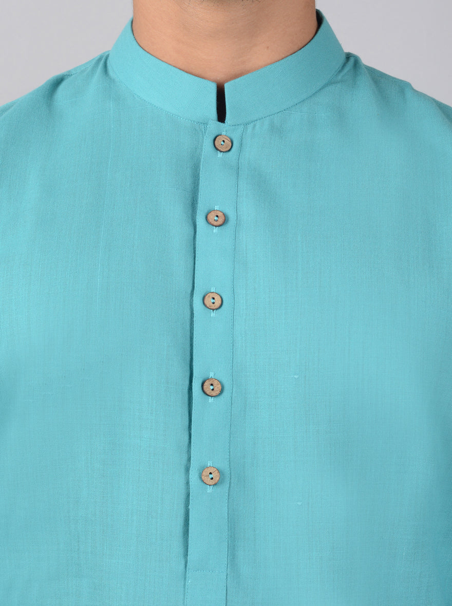 Chic sea green kurta set, adding a stylish edge to your wardrobe.