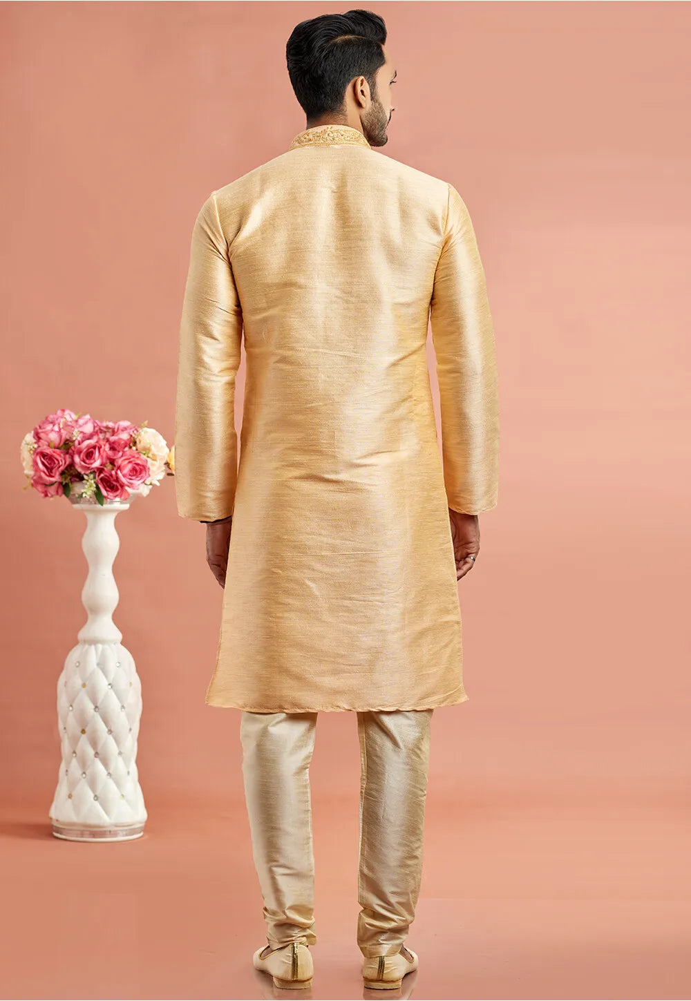 Stylish Wedding banarasi art silk Premium Kurta Pajama | Symbolizing Elegance & Luxury in Every Detail