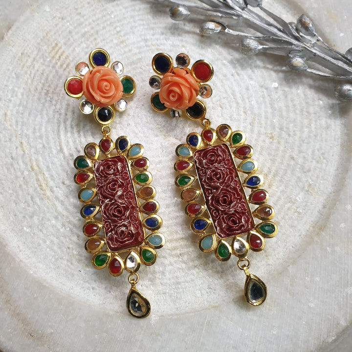 Bohemian Dangle Earrings | Handmade Artisan Statement Accessory