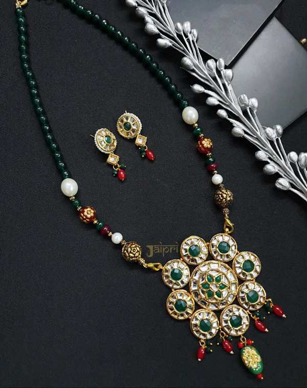 Elegant Statement Pendant Set | Premium Necklace and Earring Combo