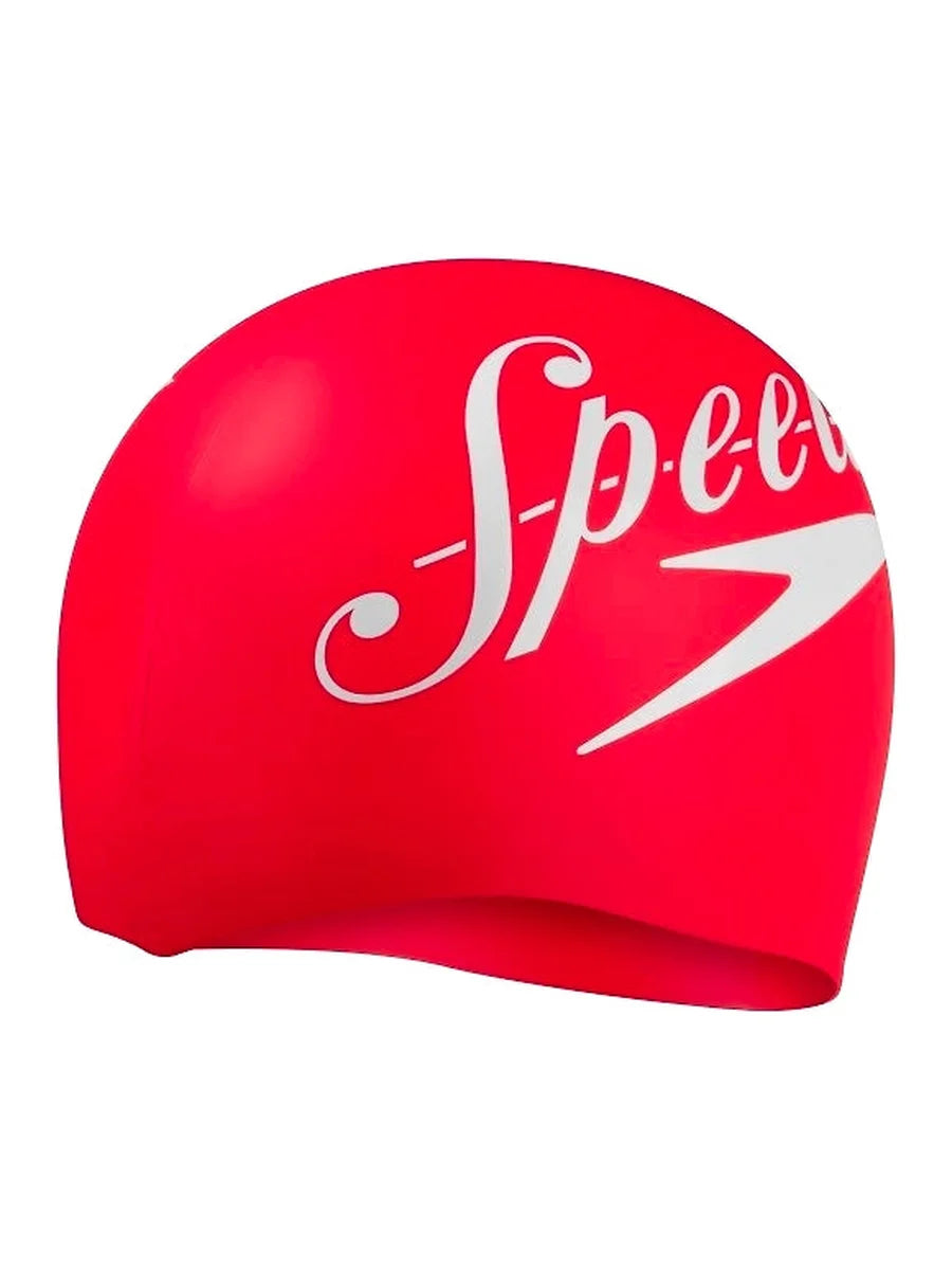 Speedo 80838514614 Slogan Print Senior Swim Cap