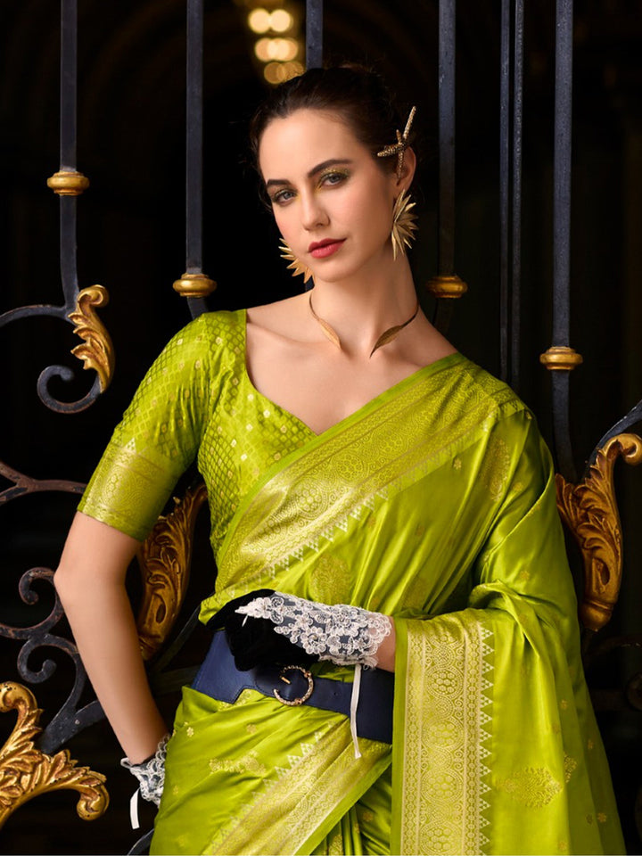 Vibrant color luxurious fabric exclusive attire crafted for elegance and style.