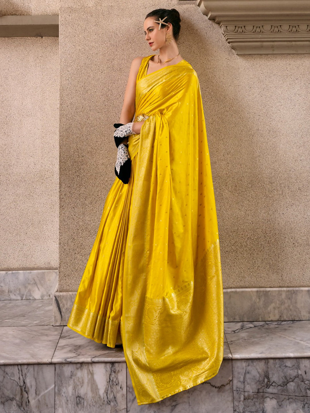 Red silk saree crafted for elegance and style.