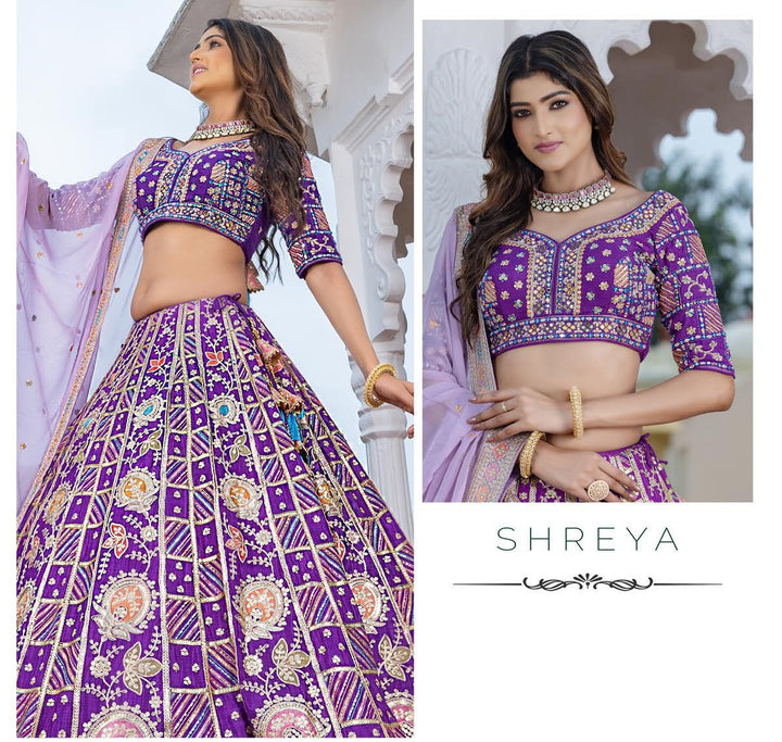 Purple Designer Lehenga Set | Elegant & Stylish for Festive Wear