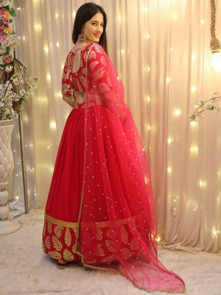 Attractive Pink Sequin Lehenga Choli | Bridal Reception Wear Set