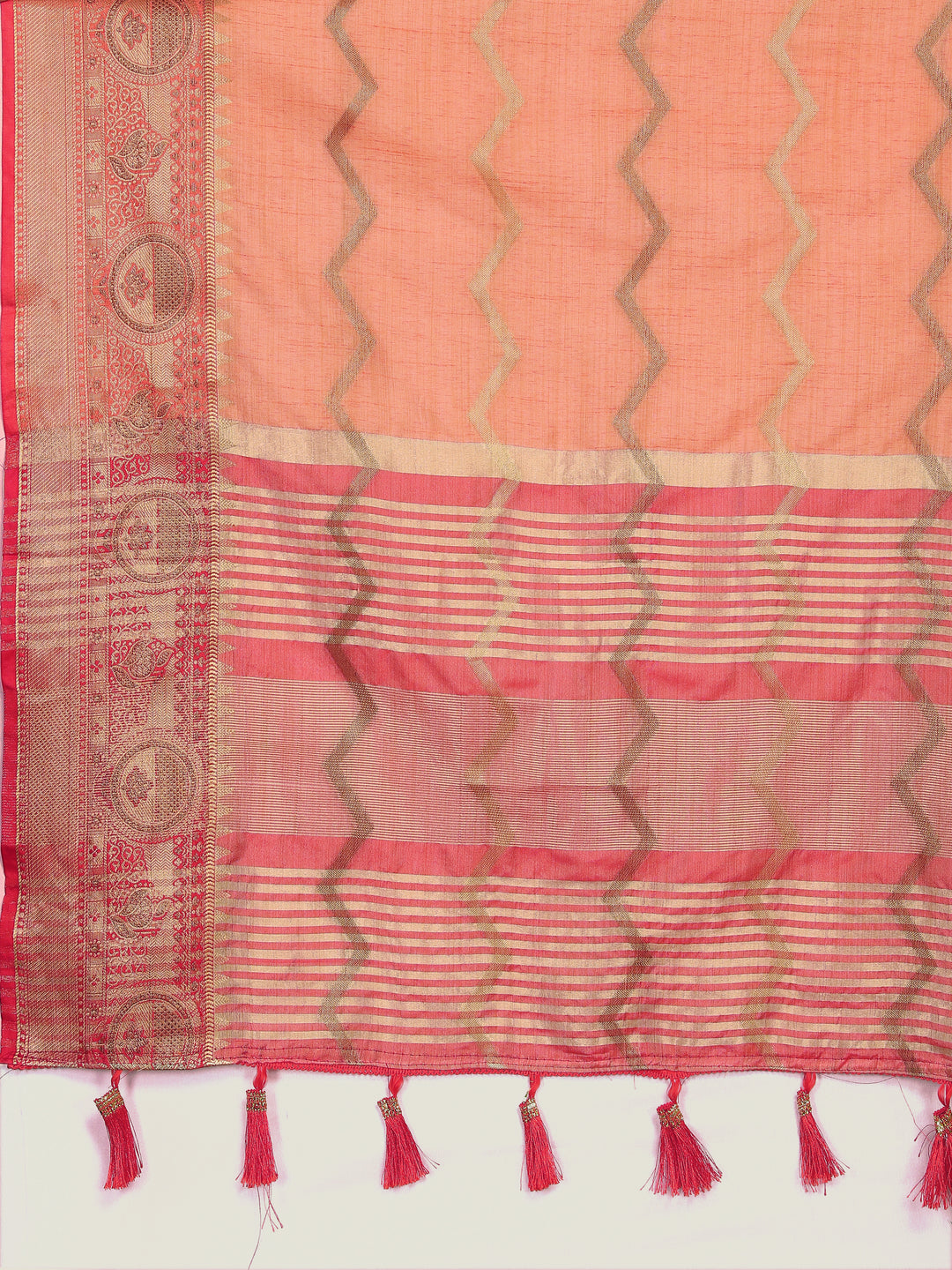 Elegant yellow silk saree featuring beautiful zari work, ideal for traditional celebrations.